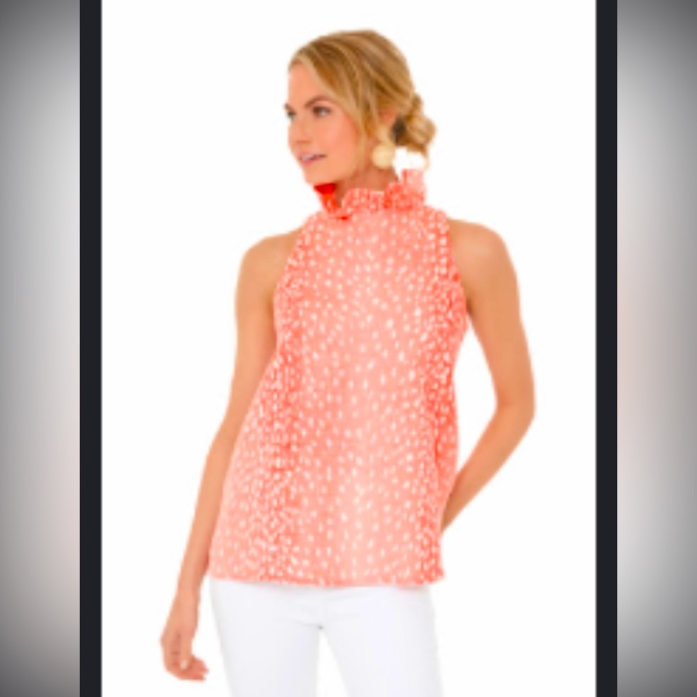 Tuckernuck peach blouse XS